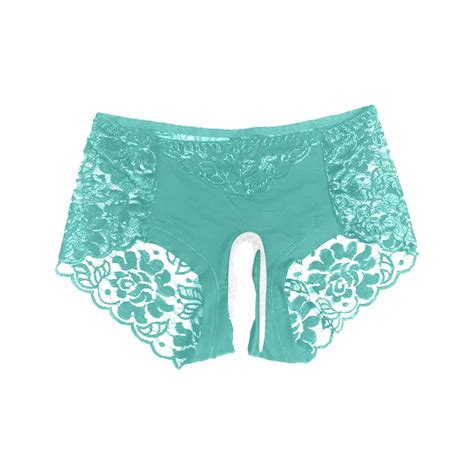 Crotchless Panty Green Hipster Bikini Panty Women's Sexy Lingerie