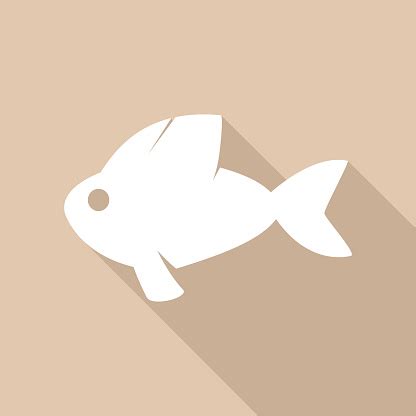 Icône De Poisson Avec Une Ombre Vecteurs libres de droits et plus d ...