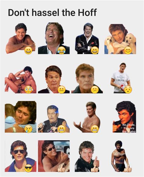 The Hoff stickers set | Stickers