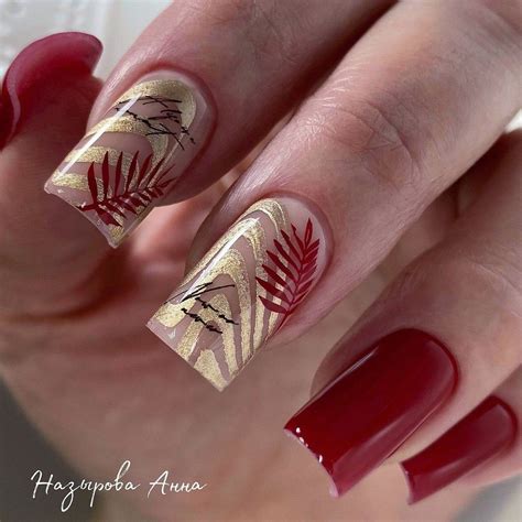 Pin by Valentina on Красивые ногти | Ombre acrylic nails, Red nails ...