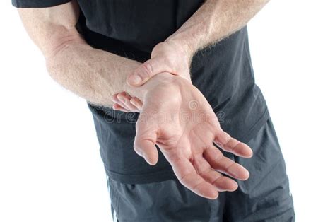 Sore Wrist, Hand, Shown Red, Keep Handed Stock Image - Image of ... 