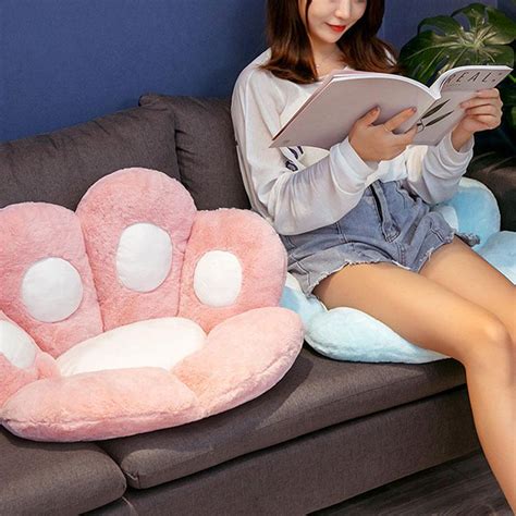 Купить Kawaii подушка в виде лапы, подушка для сиденья животного ...