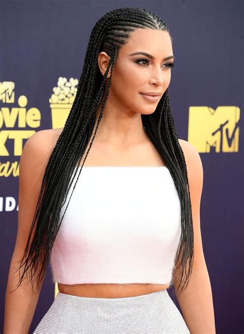 Kim Kardashian Wore Cornrows to the MTV Movie & TV Awards and People ...