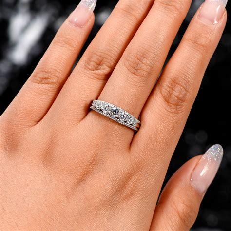 Wedding Bands Women 925 Sterling Silver Womens Wedding Band | Etsy