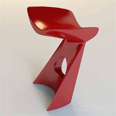Bar stool - Chair - 3D model
