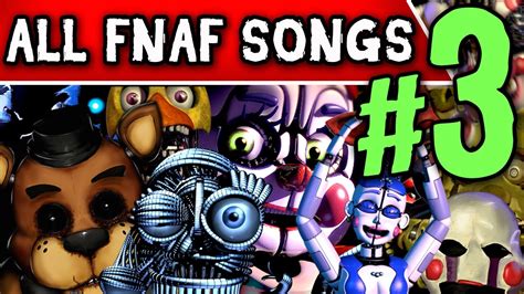 FIVE NIGHTS AT FREDDY'S SONGS (TryHardNinja) Volume 3 - YouTube