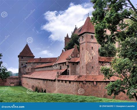 malbork castle poland  medieval fortress stock photo image