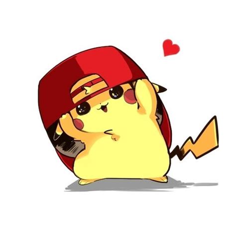 Фото Пикачу / Pikachu в красной кепке (Pokеmon / Покемоны)