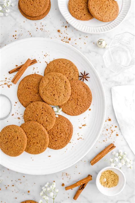 Thin and Crispy Gingersnap Cookies - Bakers Table
