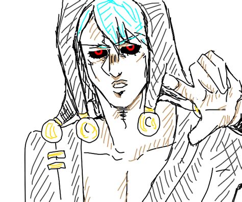 Risotto Nero is a Joestar (jjba) - Drawception