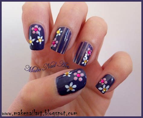 easy flower  nails  elaine stetler blog