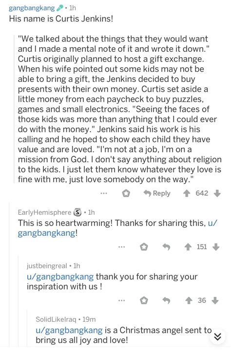 What a heartwarming story to share on Christmas! : r/rimjob_steve