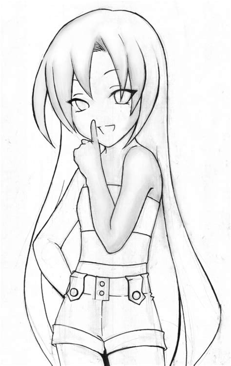 Easy Anime Drawing at GetDrawings | Free download