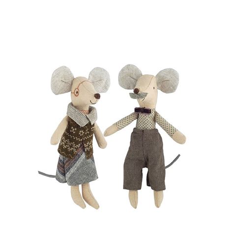 Maileg Mice Grandpa and Grandma in Matchbox – Elenfhant