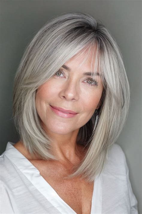 beautiful cute gray bob hairstyles fabbon