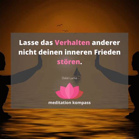 Lasse das Verhalten anderer nicht deinen inneren Frieden stören