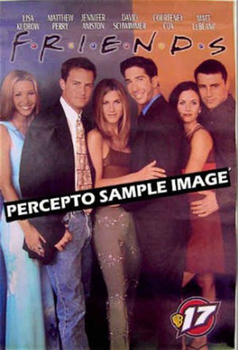 FRIENDS - 90s TV PROMO Cast Poster - JENNIFER ANISTON / COURTNEY COX