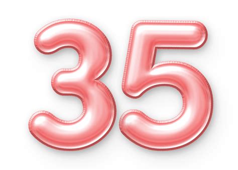 number balloon pink  png