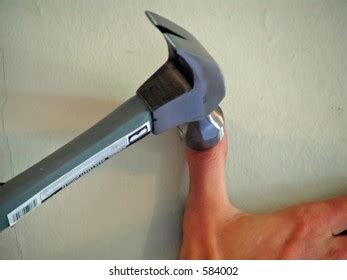 Hammer Thumb Stock Photo 584002 | Shutterstock