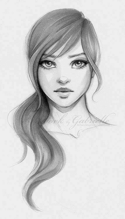 Pretty Face Drawing at PaintingValley.com | Explore collection of ...