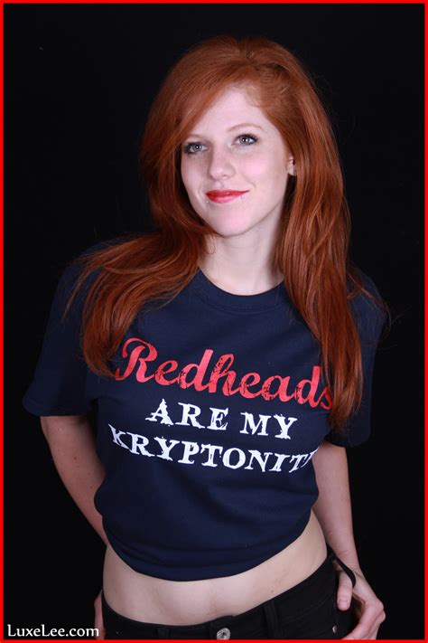 Redheads are my kryptonite tshirt on sale at www.luxelee.com | Redheads