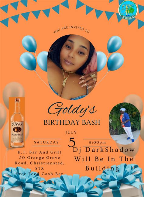 Goldy's Birthday Bash @ K.T. Touch - My Virgin Islands