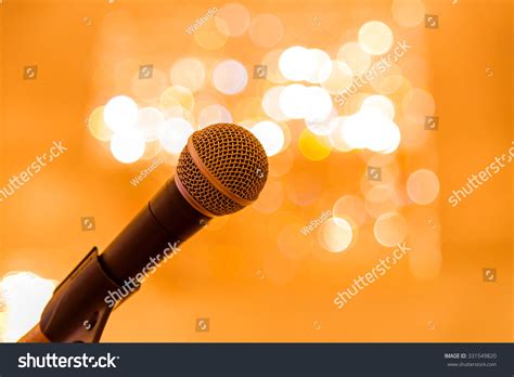 Microphone Meeting Room Before Conference Stock Photo 331549820 ...