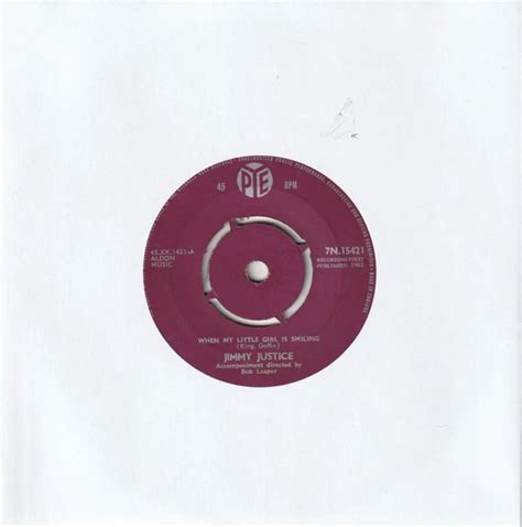 jimmy justice    girl  smiling pye   single ps
