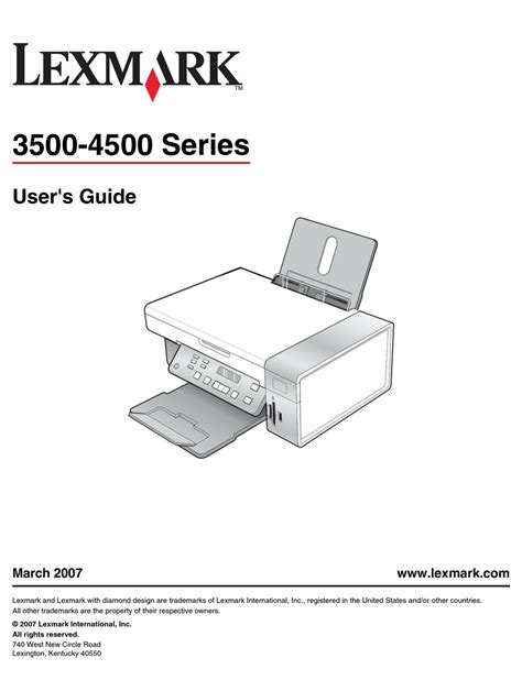 LEXMARK X3550 USER MANUAL Pdf Download | ManualsLib