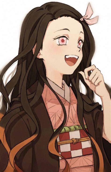 Nezuko without Bamboo ︎ Anime Character