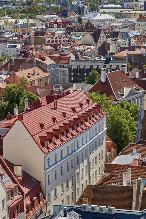Downtown Architecture of Old Town City of Tallinn in Estonia Editorial ...