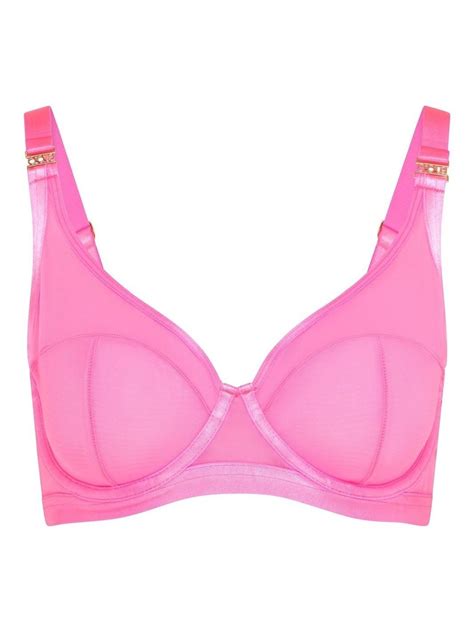 soft mesh high apex bra pink oola lingerie store