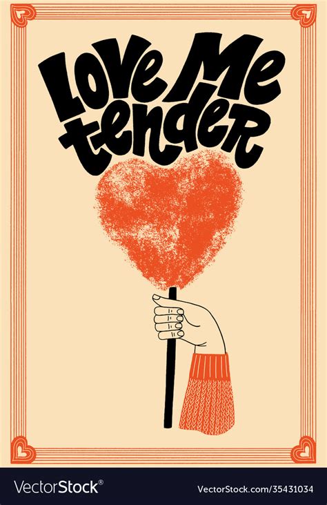 love  tender hand drawn lettering royalty  vector