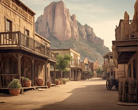 Premium Photo | A scene from the wild west.