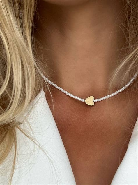 Чокер с сердцем из гематита 🧡 | Чокер, Бисерные украшения, Бижутерия
