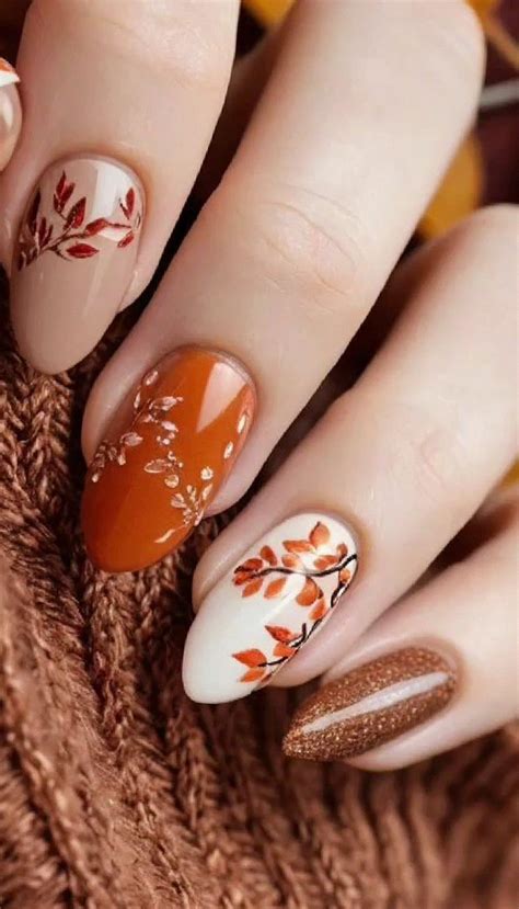 Fall Nails, Fall Nails designs, Nail Designs, Nail polish designs in