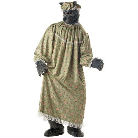 big bad wolf granny  red riding hood story book week adult mens