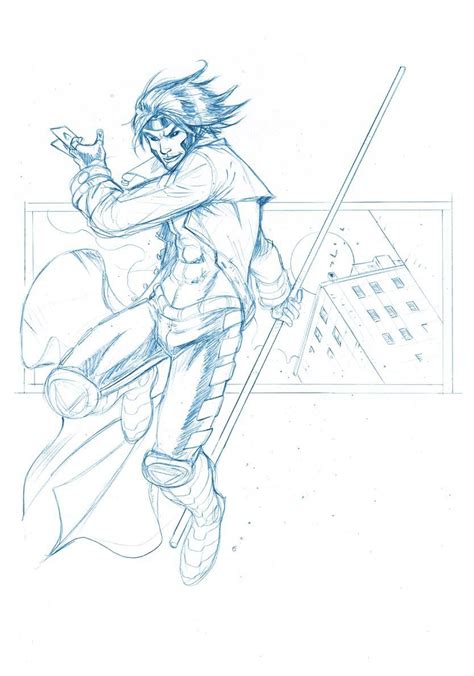 GAMBIT SKETCH by deemonproductions | Sketches, Sketch book, Comic art