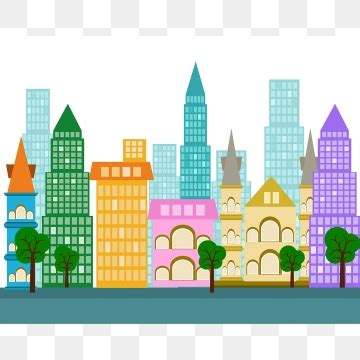 purple colorful city building background city construction purple