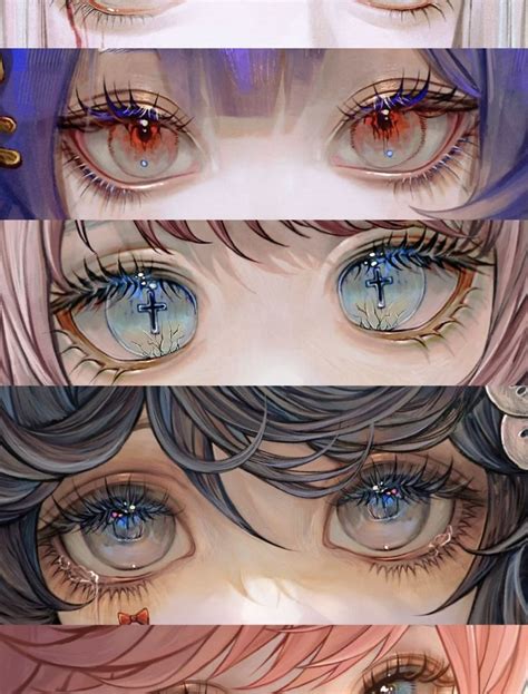unbalanced eyes eye close  drawing unique pupil shapes eye reference