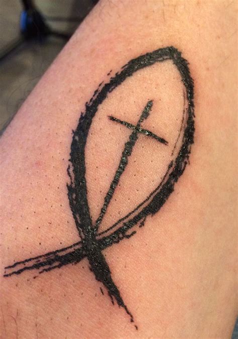 Critstian tatoo | Christian fish tattoos, Small tattoos for guys ...