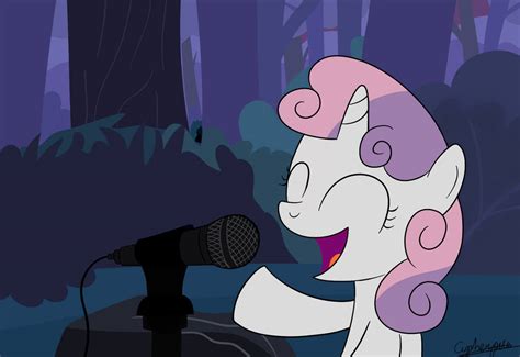 Singing Sweetie Belle by cipherpie on DeviantArt
