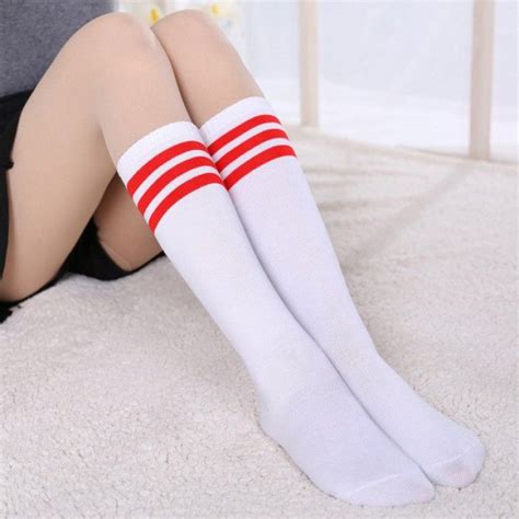 Гольфы с полосками купить в Киеве | Striped knee high socks, Striped ...