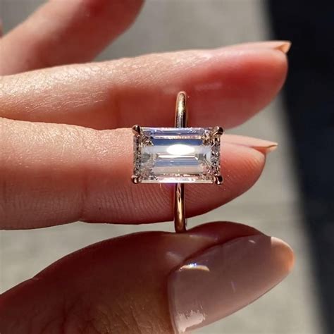 incredible emerald cut diamond engagement ring artofit