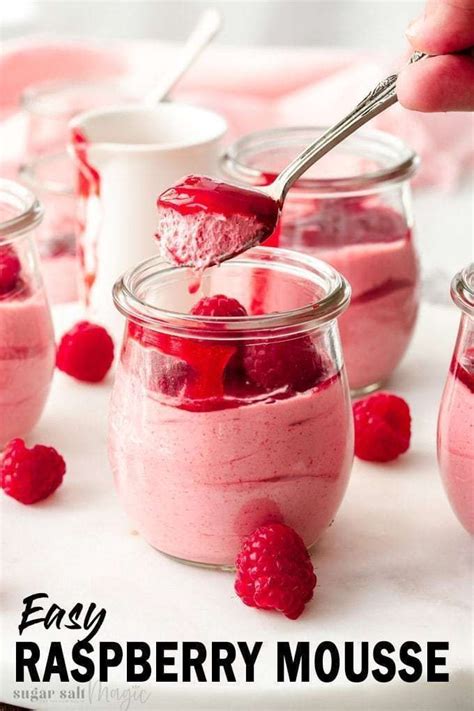 Easy Raspberry Mousse | Recipe | Raspberry mousse, Mousse recipes ...