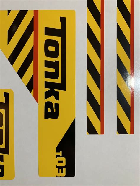 Replacement Decals for #93931 Mighty Backhoe Tonka Truck – OKBrickWorks