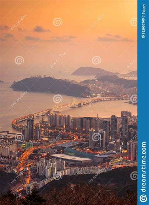 Skyline of Busan, South Korea Stock Image - Image of buildings ...