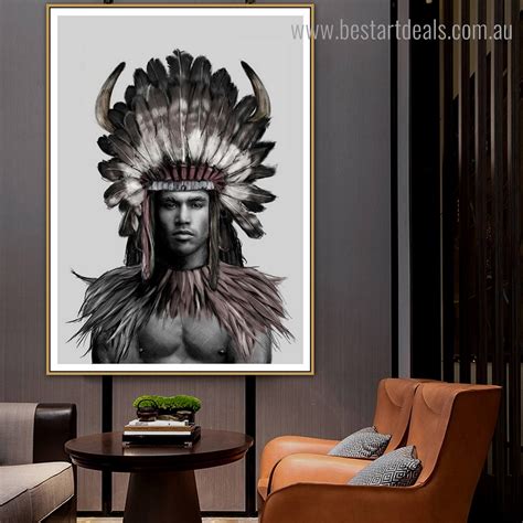 Buy Tribal Lady Canvas Print Wall Art Decor.