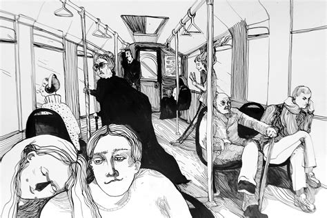 в автобусе on Behance