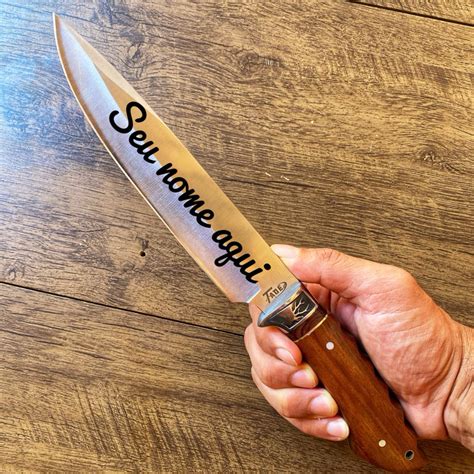 Faca Personalizada Com Nome - faca personalizada com gravação do seu nome fulltang com bainha e um ...